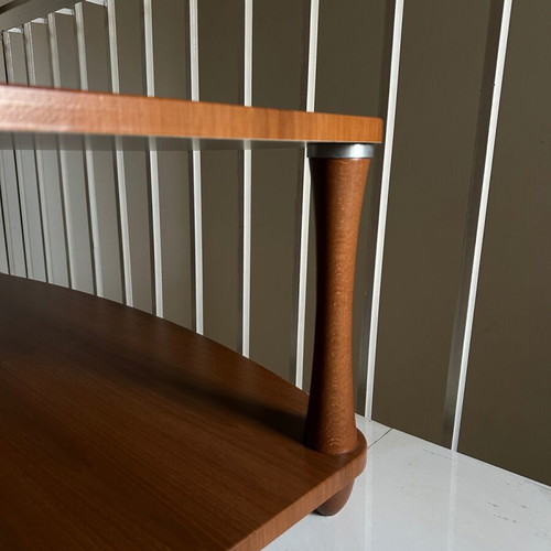 Neoset coffee table used, walnut imitation