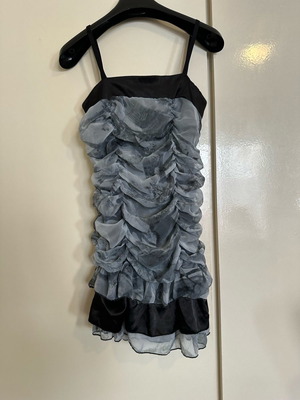 Y2K top new with tulle and honeycomb back, size S
