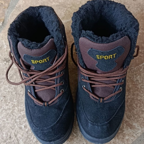 Men's hiking boots size 42 new, black and brown