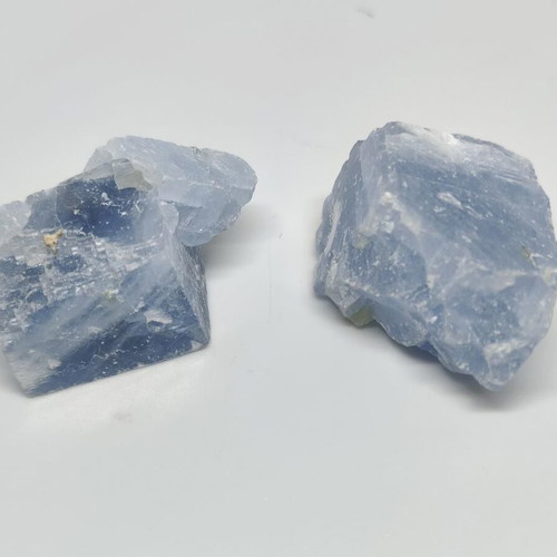 Blue Calcite natural raw mineral, like new