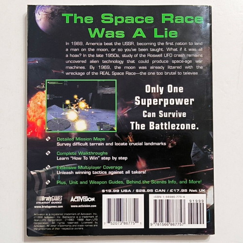 Strategy Guide - Battle Zone like new, English