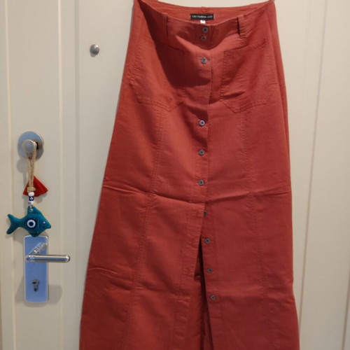 Linen skirt used, long, size M 38 10