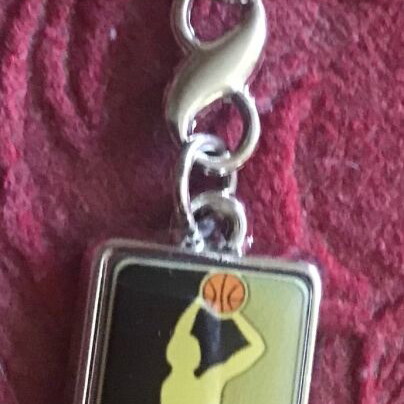 CAAN basketball keychain