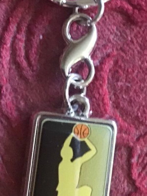 CAAN basketball keychain
