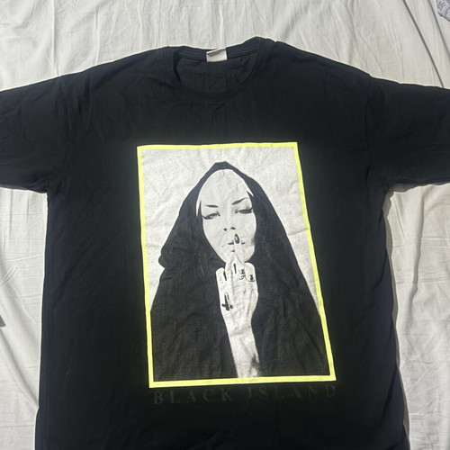 Black Island men's T-shirt, size S, black