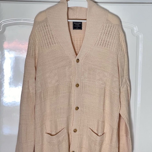 Abercrombie & Fitch knit cardigan XL - Tall like new, beige