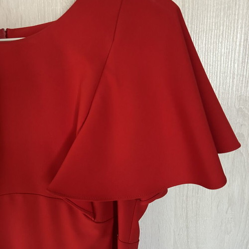 Toi&Moi red mini dress with ruffle sleeve, like new, size M
