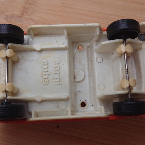 Corgi Cubs Orange Express Van 1978 diecast toy car used