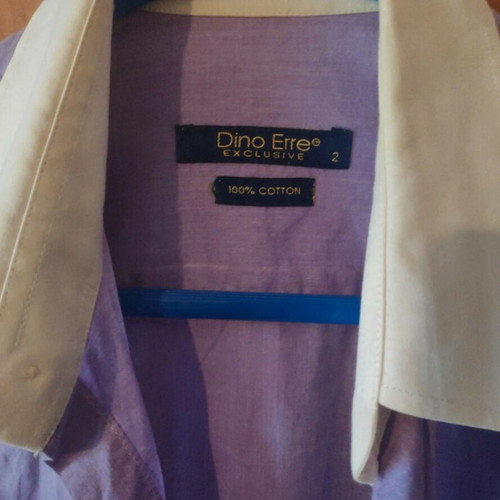 Dino Erre men's shirt XL white and purple like new