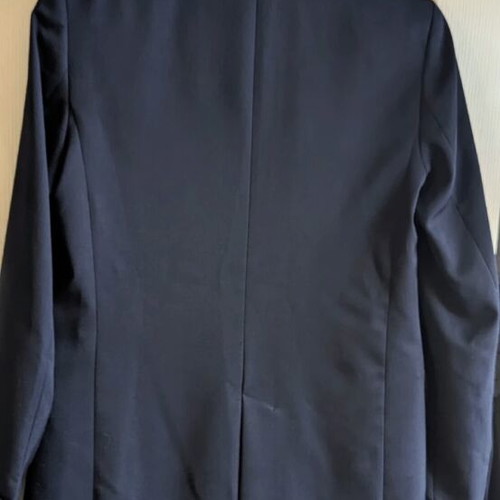 Zara navy blue blazer, size S, 45% wool