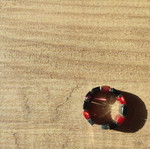 Statement ring with geometric design, metal base, like new