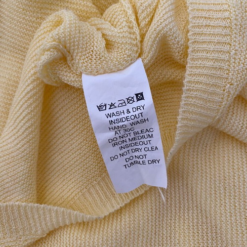 Attrattivo top used, thin knit, one size, yellow