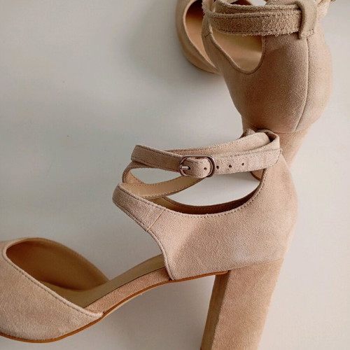 Anna Field leather sandals like new, beige, size 40/41