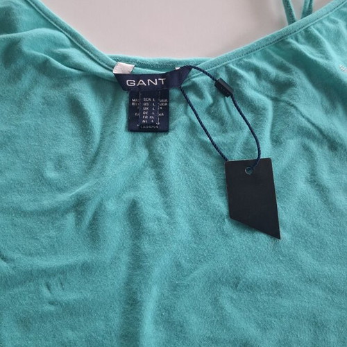 Gant green logo in strass t-shirt size Large new