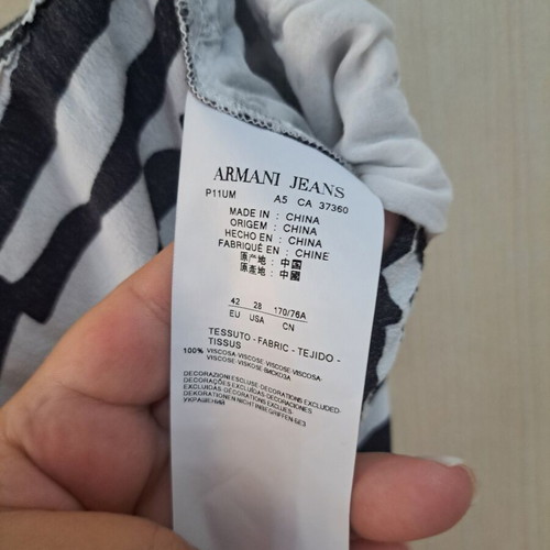 Armani Jeans women's summer pants black and white new