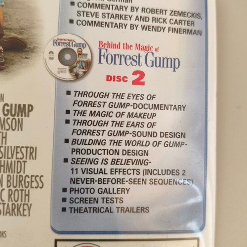 Forrest Gump 2 DVD Special Collectors Edition like new