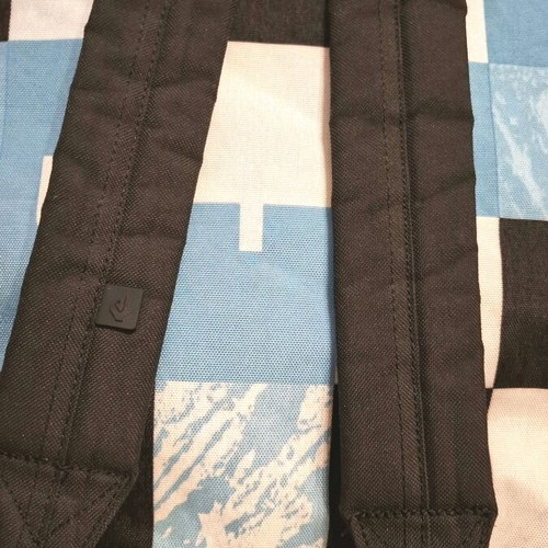 Collectible Quicksilver blue checkered school bag, with slight wear on the front pocket. Unique