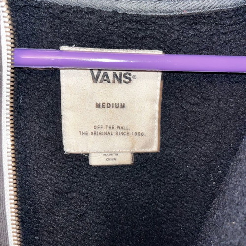 VANS fleece jacket used, size M, black and gray