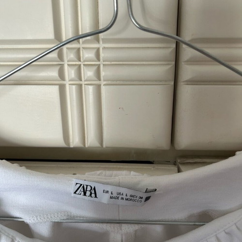 Zara mako dress large like new, white