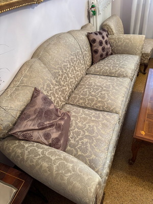 Sofa and two large armchairs used