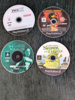 Ps2 games like new Pes 2008, Tomb Raider, Mortal Kombat, Shrek the Third