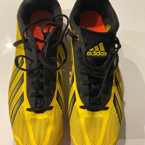 Adidas καρφιά στίβου Spikes Sprintstar IV σαν καινούργιο, μαύρο και κίτρινο