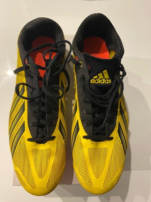 Adidas καρφιά στίβου Spikes Sprintstar IV σαν καινούργιο, μαύρο και κίτρινο