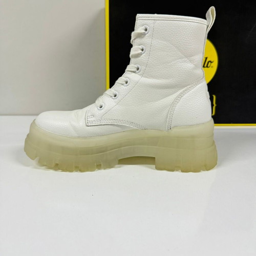 Buffalo Classic Mid Calf boots used, white, size 38