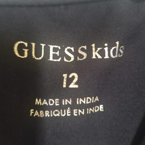 Guess Kids TShirt original with beaded logo, like new, age 12