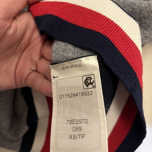 Tommy Hilfiger sweater like new, white and gray, size XS