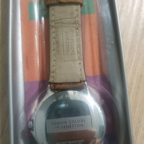 Benetton watch like new with case and papers water resistant 30 meters