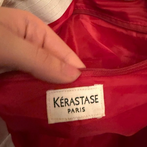 Kerastase shoulder bag like new, large, white and red