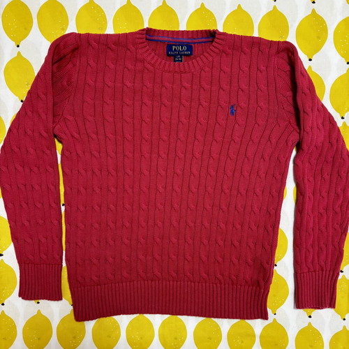 Polo Ralph Lauren cotton sweater new, Nantucket Red, XS-S