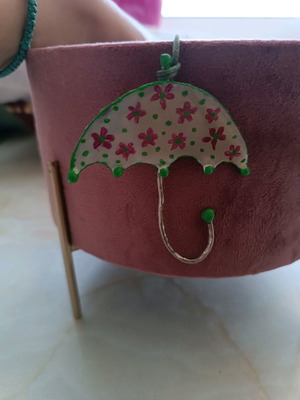 Handmade necklace like new with long cord