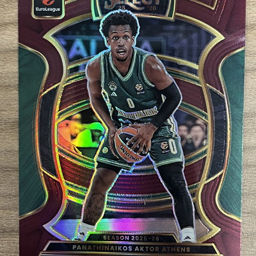 2025-26 Panini Select Euroleague Basketball Tj Shorts card like new