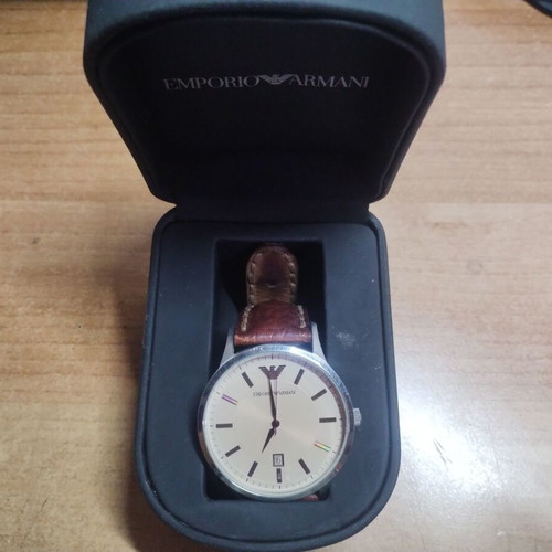 Emporio Armani men's watch like new, brown
