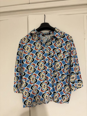 Zara shirt like new, size M, blue multicolor