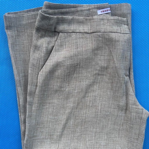 Raxevsky beige zip culottes pants, like new, size Large