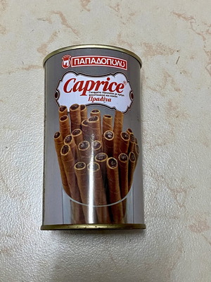 Μεταλλικό κουτί Caprice Παπαδοπούλου vintage μεταχειρισμένο, συλλεκτικό 1999