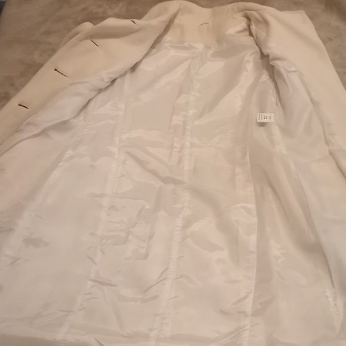 New Look wool coat like new, cream color, size S