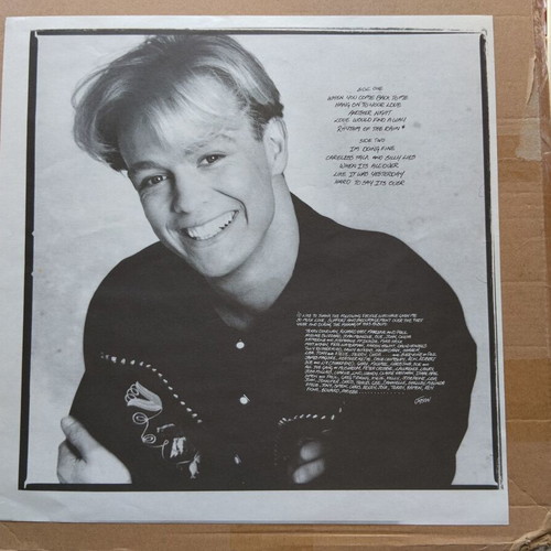 Jason Donovan Between The Lines LP like new, electronic
