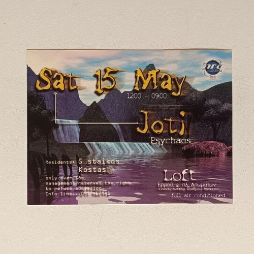 Sunrisezone Loft Party Flyer like new
