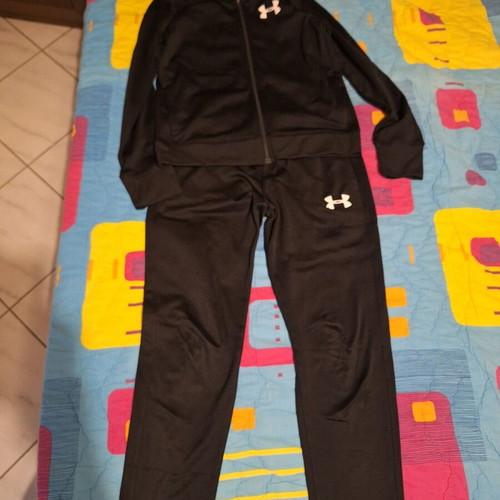 Under Armour kids' tracksuit used, black, size 146 cm