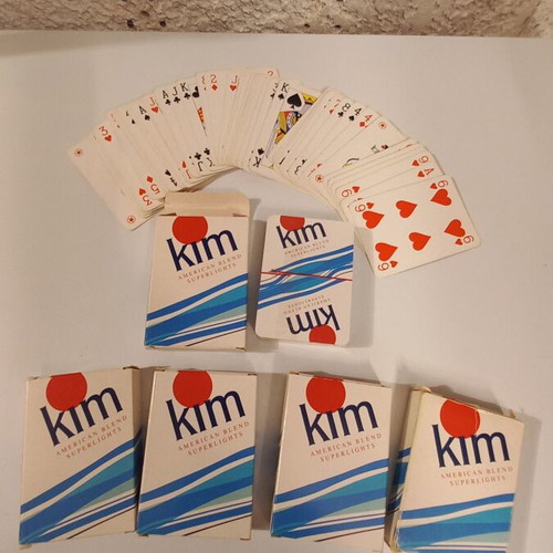 Kim Promotional Playing Cards set of 6, 4 sealed, new