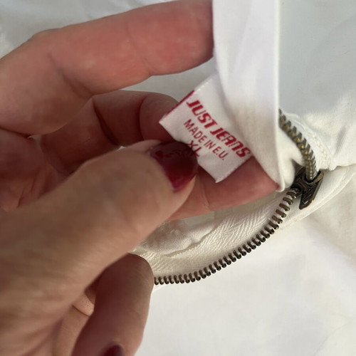 White cotton jeans pants small size like new