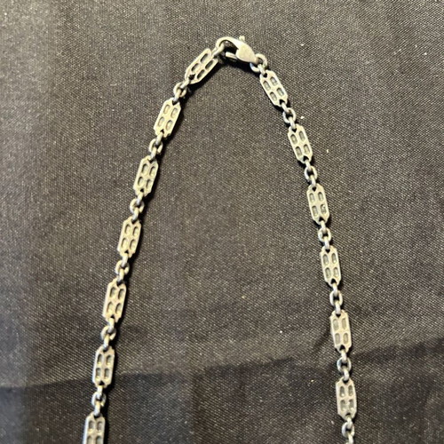Vintage silver necklace 925 with purple stone like new