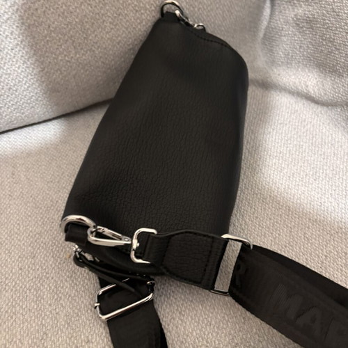 Crossbody bag new, black synthetic leather