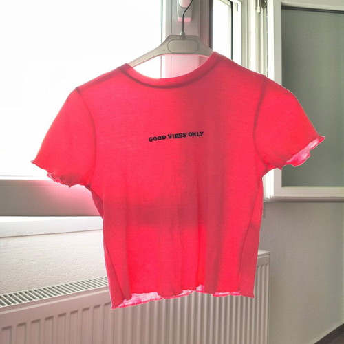 Pink crop top size S