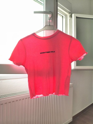 Pink crop top size S