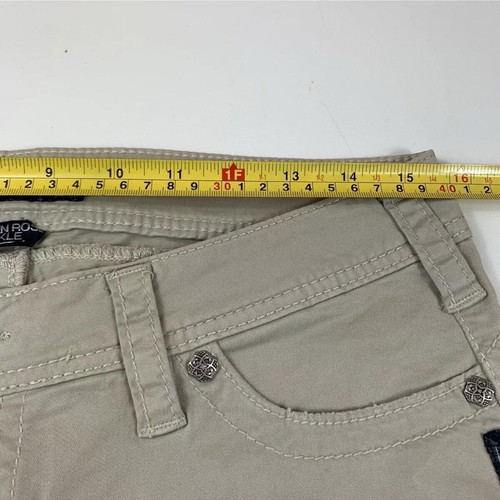 Silver Jeans Camden Rose Bell Western Beige Trousers Size 29 like new